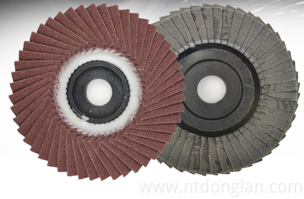 Aluminum oxide flexible flap disc for stainless steel fast cut standard line abrasive grinding wheel